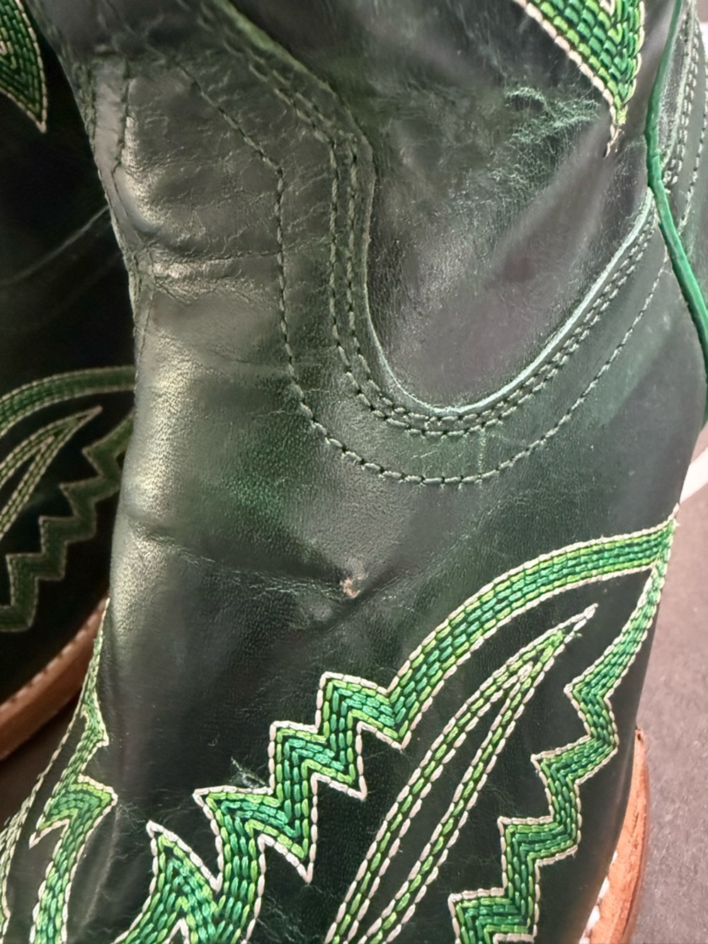 Women’s Ariat Casanova Cowboy Boots Lucky Clover Size 7.5 - Picture 7 of 14
